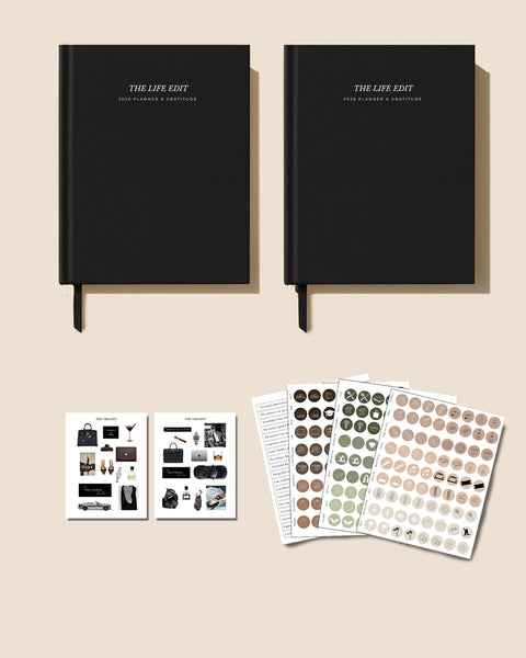 The Life Edit Minimalist Set [Undated Weekly Planning, Goal Setting, & Gratitude]